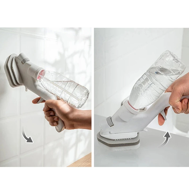 5 Juegos de Kits de limpieza, Herramientas de limpieza por pulverizaci&oacute;n de agua, cepillos, esponja, limpiaparabrisas, limpiador de ventanas de cocina, accesorios para el hogar-1