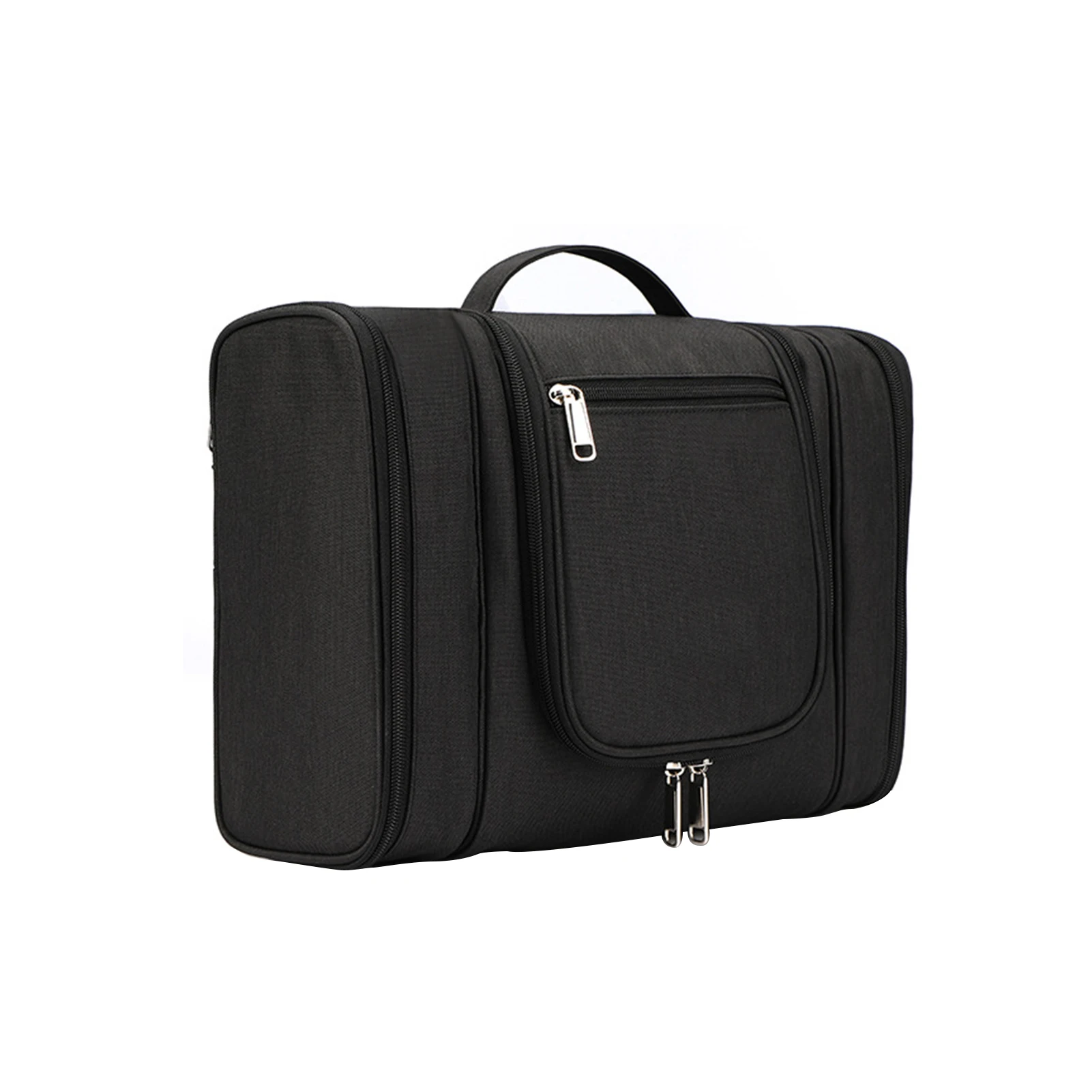 

Large Capacity Zipper Toiletry With Hook Gym Portable Detachable For Hanging Travel Wash Bag Cosmetics Upper Handle Multi Pocket