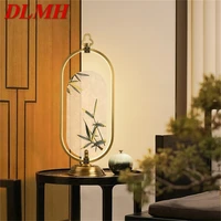 dlmh brass table lamps bedside led desk light luxury home decorative for modern bedroom living room office