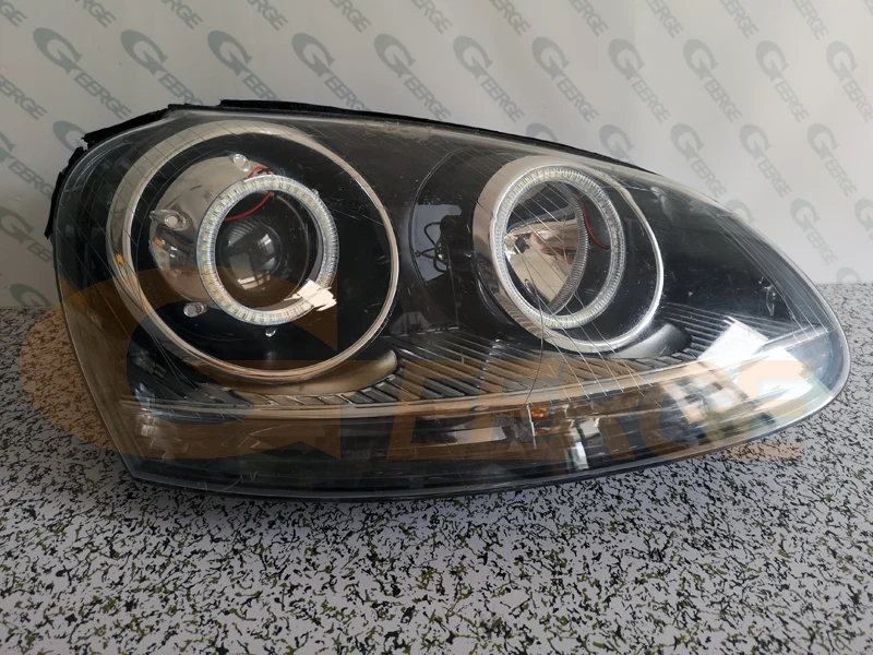 Для Volkswagen VW Golf Rabbit Jetta GTI R32 MKV MK5 2005-2010 ксеноновая фара Ультра яркое освещение smd комплект светодиодов «глаза ангела»
