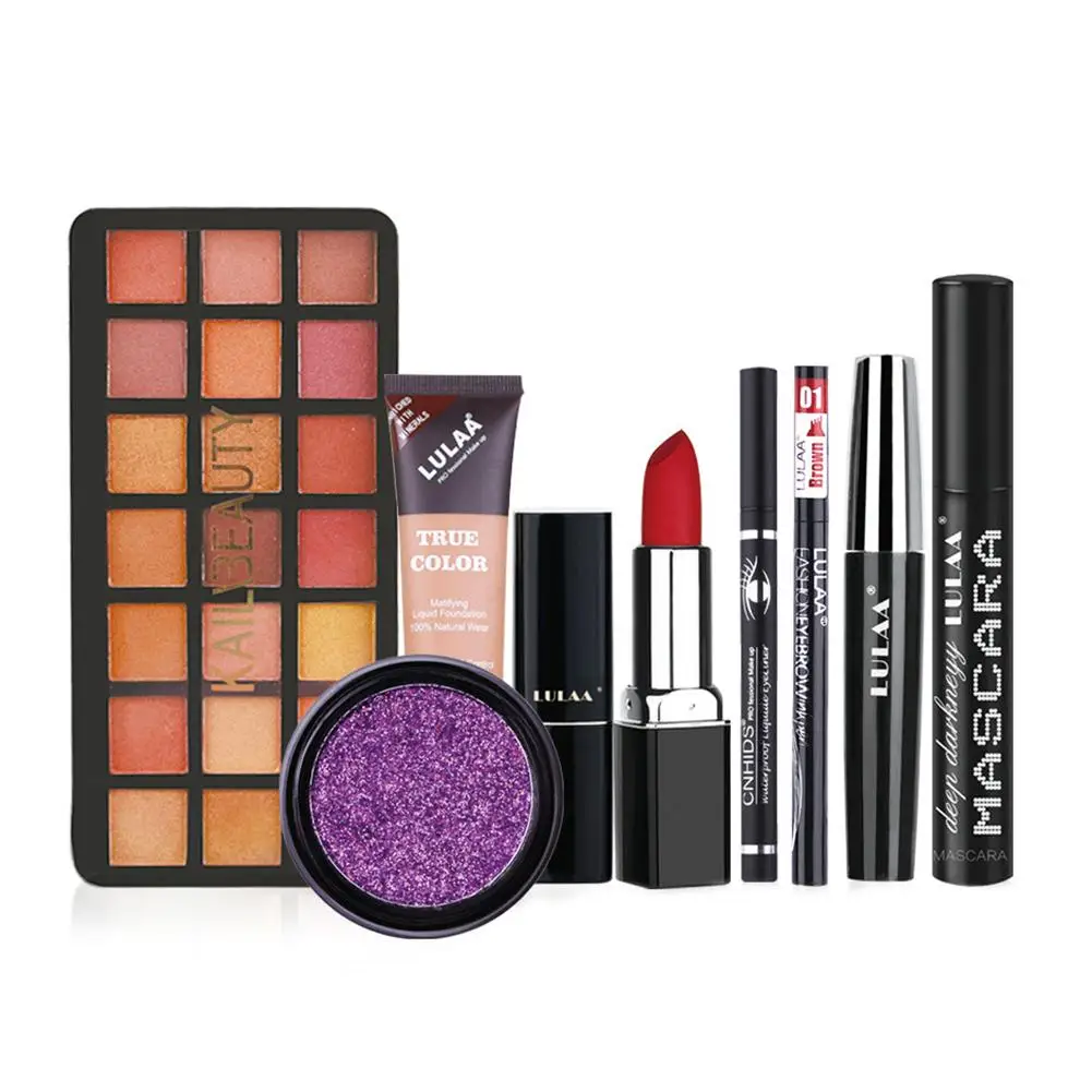 10 шт. набор для макияжа Полный легко носить с собой высокое качество долговечный