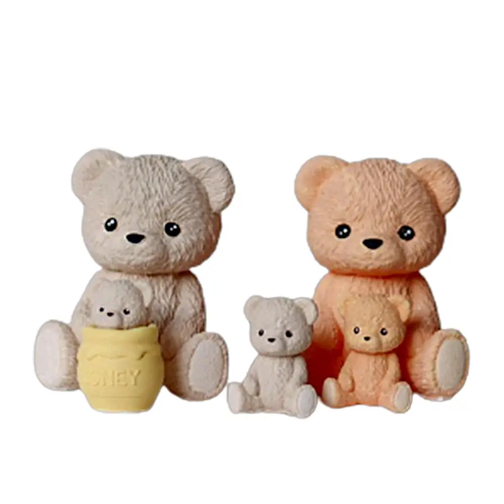 

Миниатюрные украшения, Симпатичная плюшевая искусственная ароматерапия, изготовление свечей, диффузор, каменная штукатурка, форма для мед...