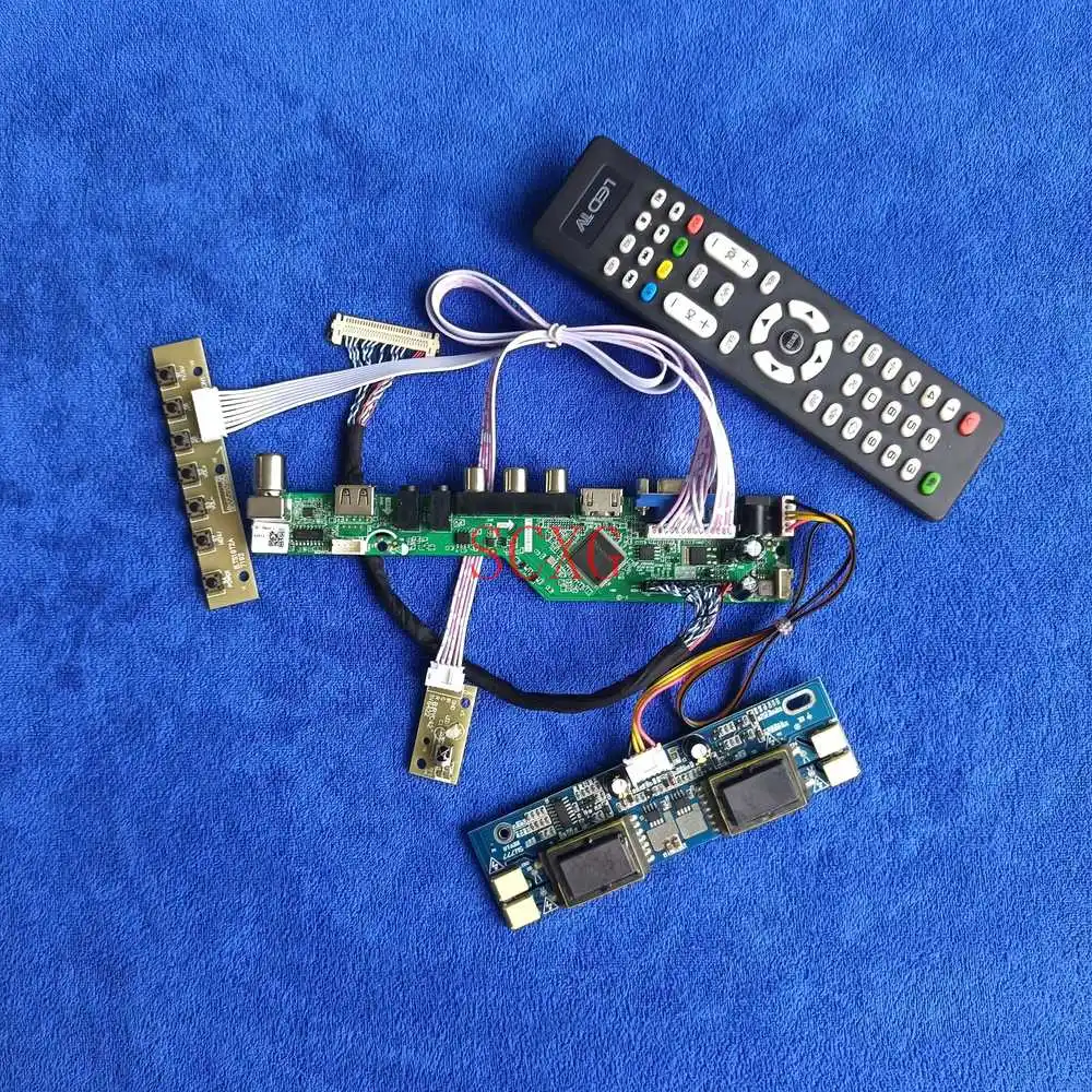 

1920*1080 HDMI-compatible VGA AV USB LVDS 30-Pin 4CCFL For LM250WF1(TL)(A1) HSD250MUW2-A00 Analog Signal Display drive board Kit