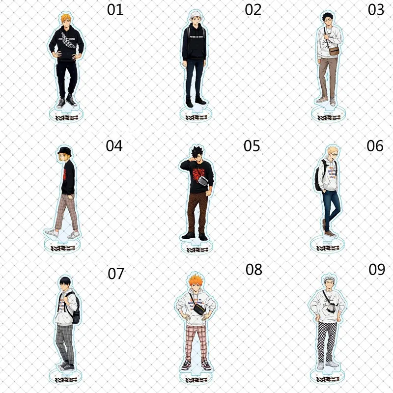 Аниме Haikyuu! Акриловая настольная подставка с героями мультфильмов для волейбола