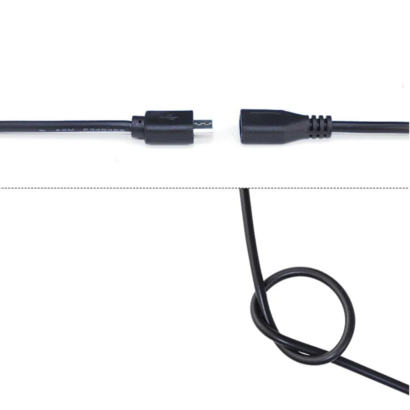 30 см 1 шт./5 шт. Micro USB 2 0 A Разъем для Android интерфейс 4 контактный штекер гнездо Кабель