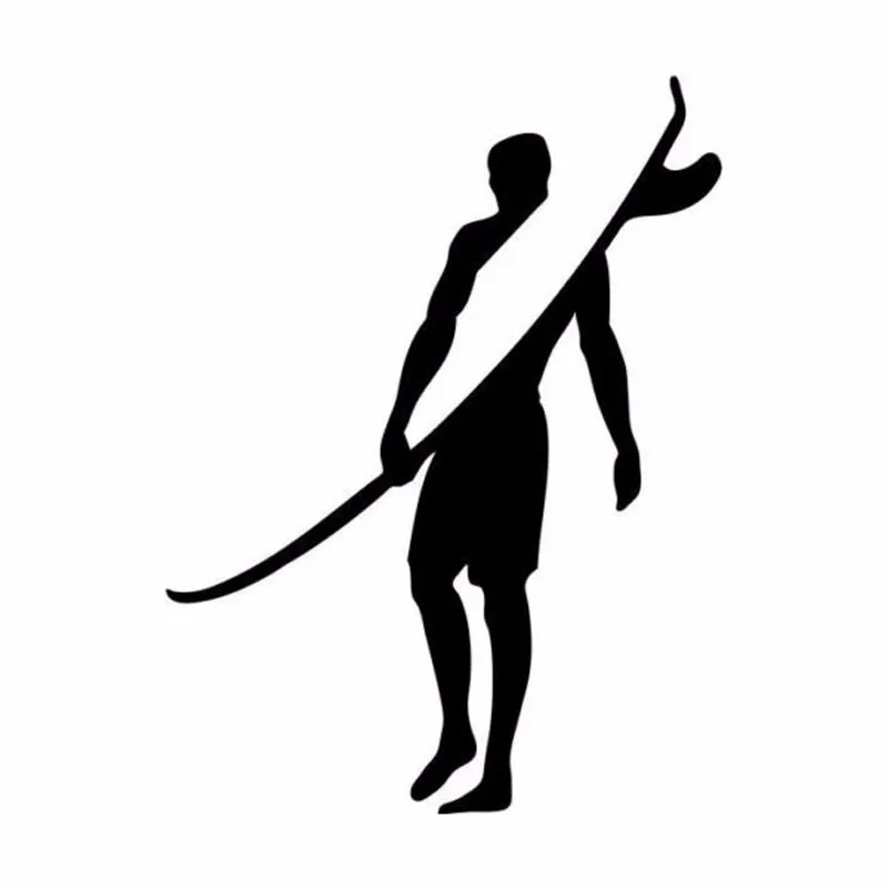 

QYPF 15.2CM*11.5CM Creative Surf Sports Vinyl Car Stickers Accessories S2-0036