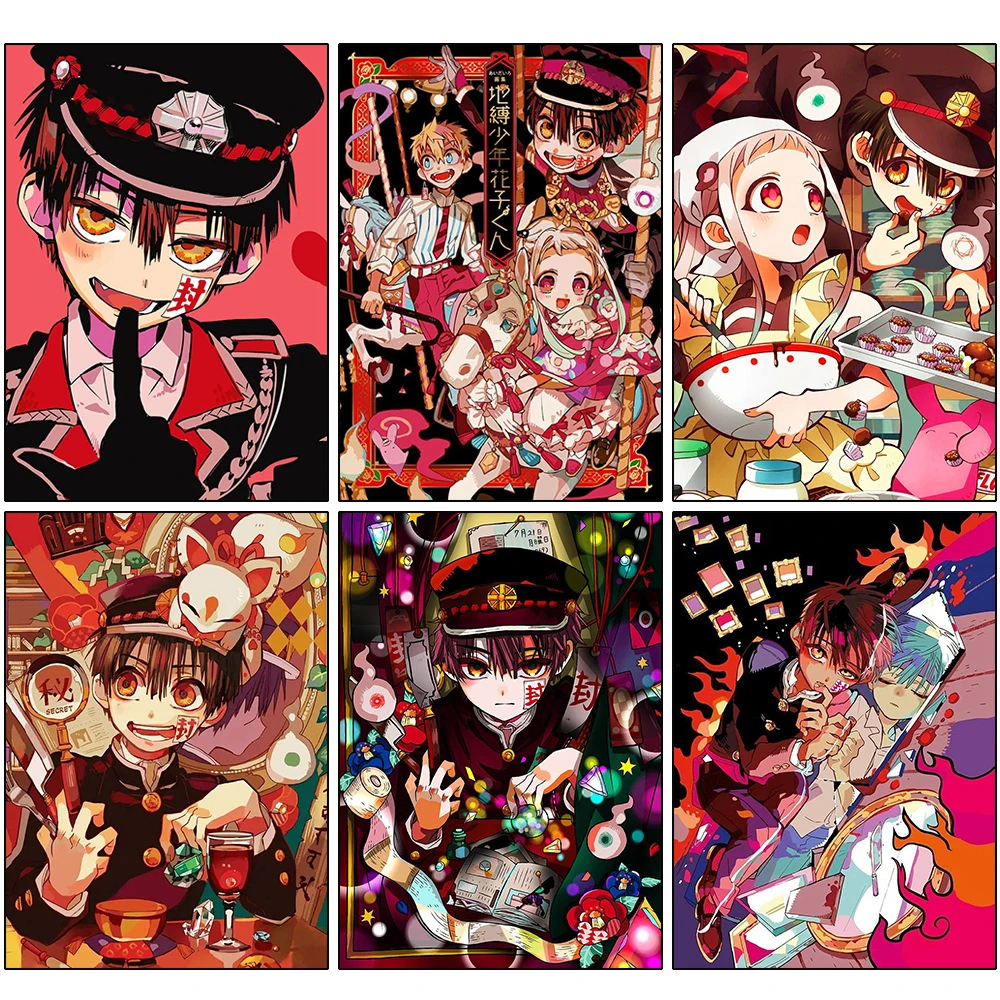 

5D алмазная живопись Jibaku Shounen Hanako-Kun аниме мультфильм Алмазная вышивка крестиком Мозаика набор Рождественский Декор подарок