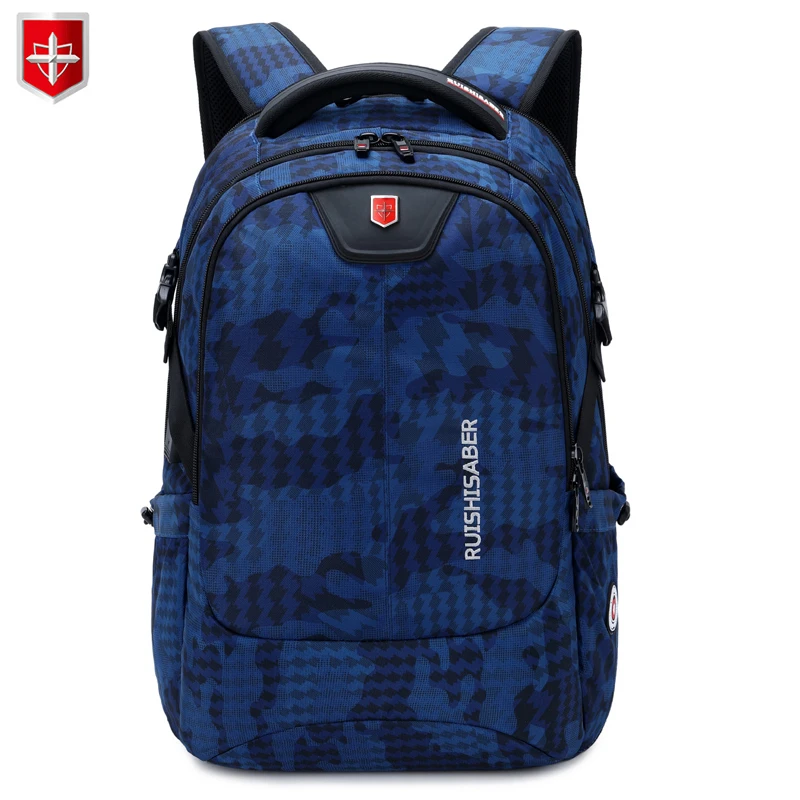 Многофункциональный мужской рюкзак для ноутбука 17 дюймов с USB зарядкой удобный