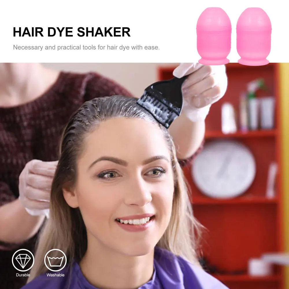 

2Pcs Hair Dye Shaker Practical Hair Coloring Mixers Hairdressing Mixing Cups