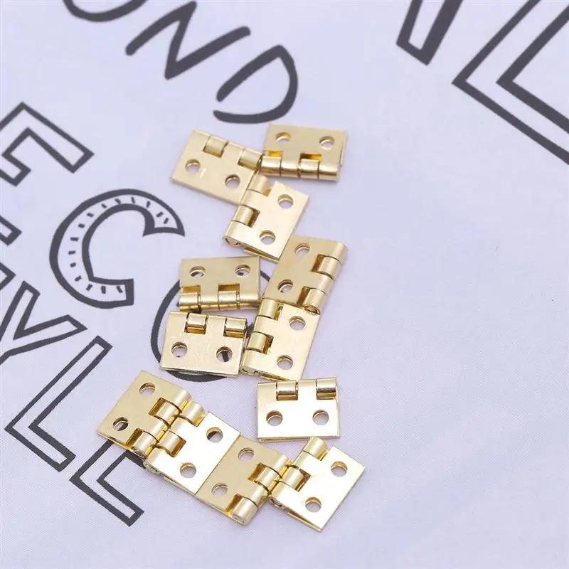 Мини петли для кукольного домика 12 шт. миниатюрные мебельные шкафа 48 винтов