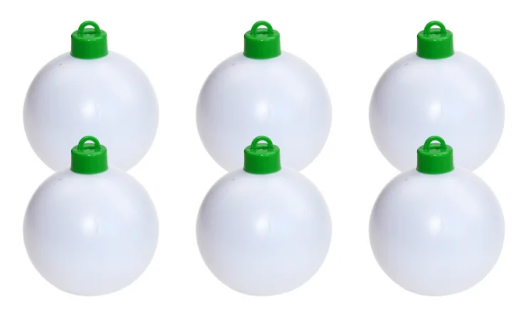 6 balls Забавные игрушки для рукоделия, Детские Рождественские елочные украшения, шары, настольный декор, набор украшений, детские рождественские подарки, развивающие игрушки - Цвет: 6 balls