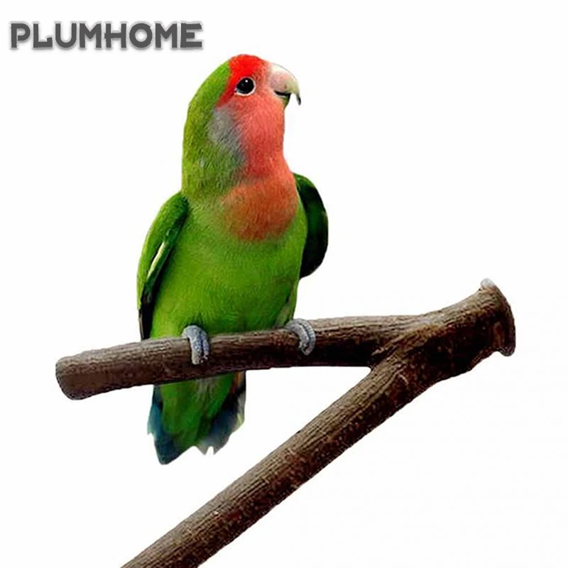 

New Pet Parrot Bird Standing Stick Wood Pole Bird Cockatiel Parakeet Perches Bite Claw Grinding Toy Bird Cage Accessories