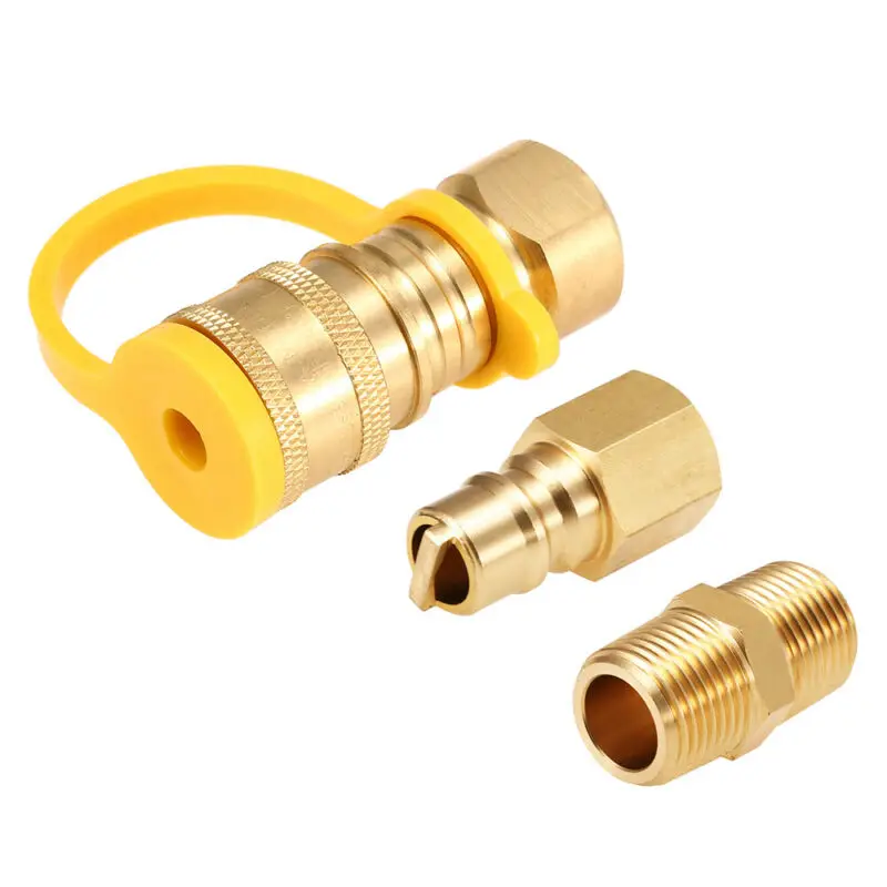 

Brass Connector 3/8-Inch NPT Natural Quick Fittings Connector Elements