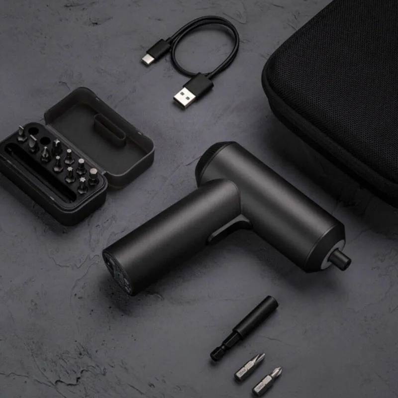Новинка Xiaomi Mijia Беспроводная перезаряжаемая отвертка 3,6 V 2000mAh Li-Ion 5N. m электрическая отвертка с 12 шт. S2 винтами