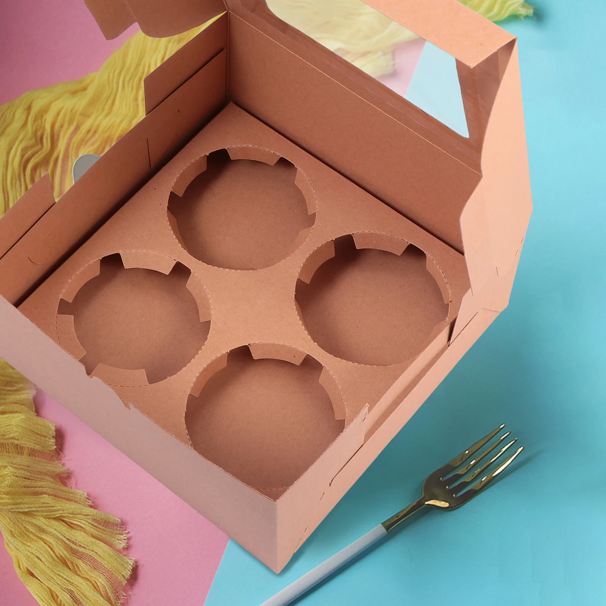10 шт. коробка для яиц из картона упаковка кекса десерт торта упаковочная посылка