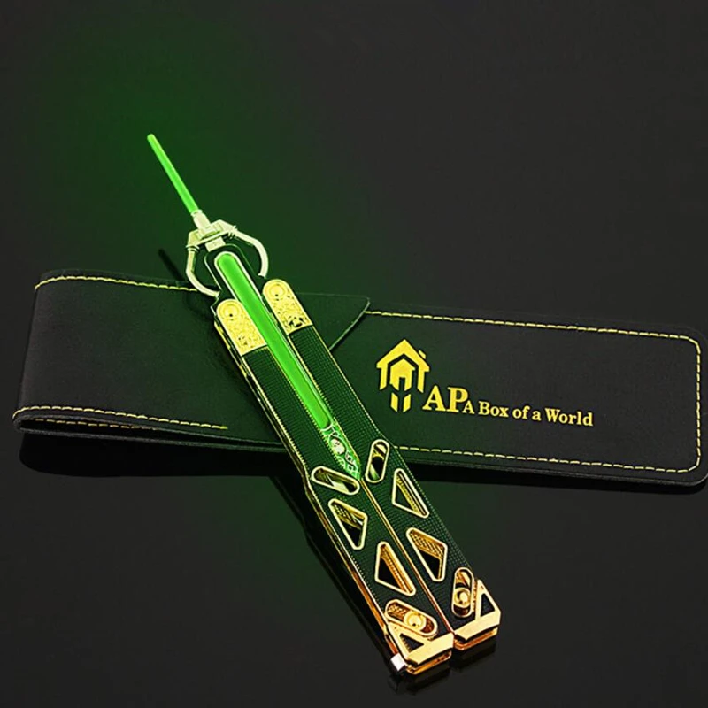 Вершина легендарная для косплея Octane нож бабочка оружие балисонг светящаяся