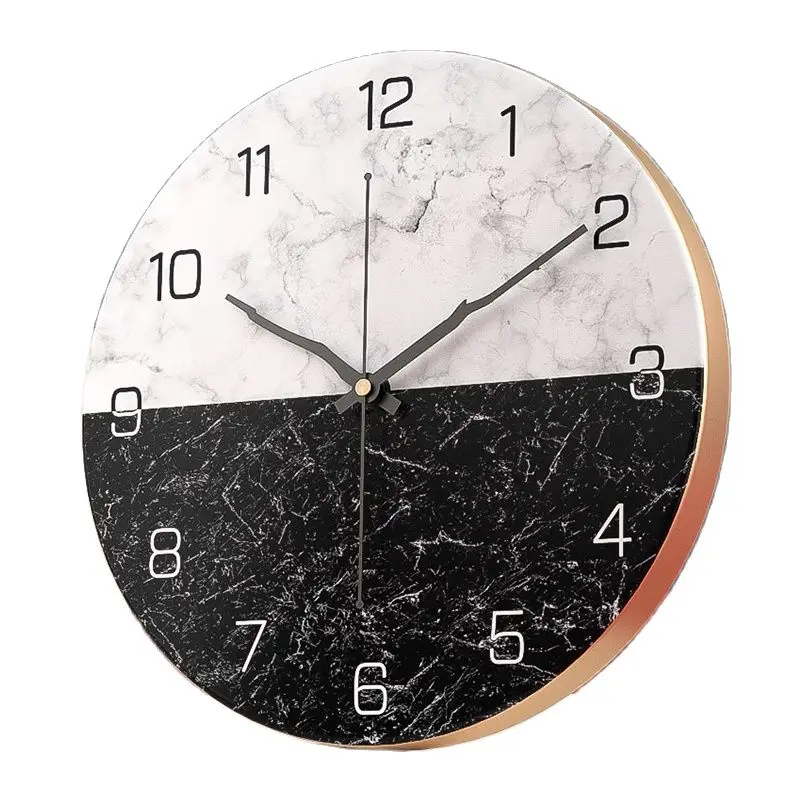 Современные металлические настенные часы большие в скандинавском стиле для