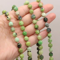 natural australian jade beaded faceted round shape beads for jewelry making diy necklace bracelet accessries 8mm