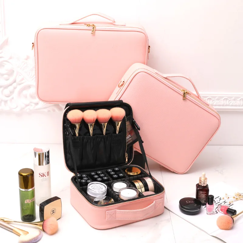 

Cosmetic Bag for Women Large Capacity Cute Girl Powder Storage Make Up Cases Travel Kit Ladies Beauty Bags Dress Up Organizer