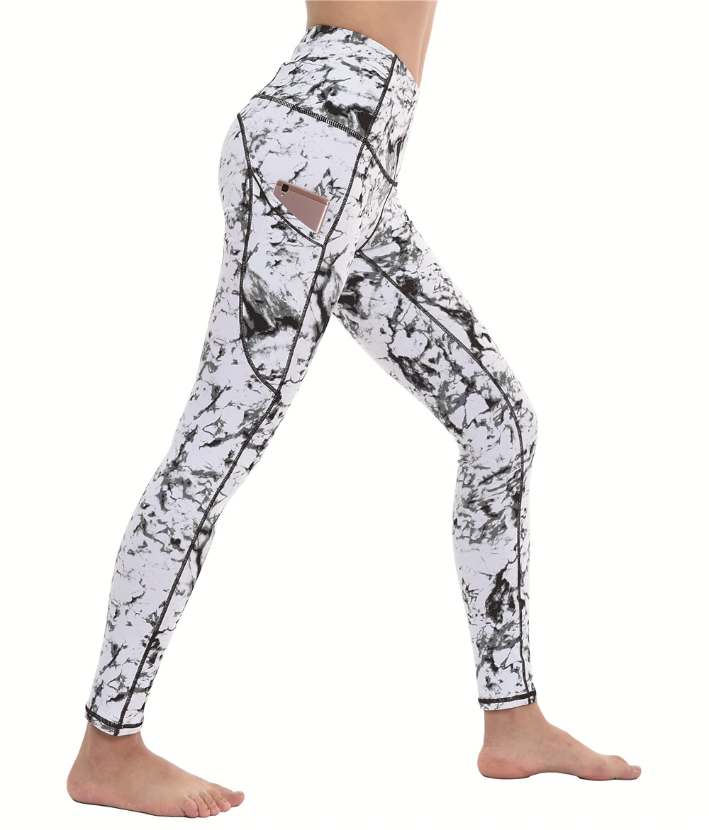 Эластичные Леггинсы для йоги Dragon Fit, женские штаны для йоги с двусторонним карманом, дышащие спортивные Леггинсы для бега, фитнеса