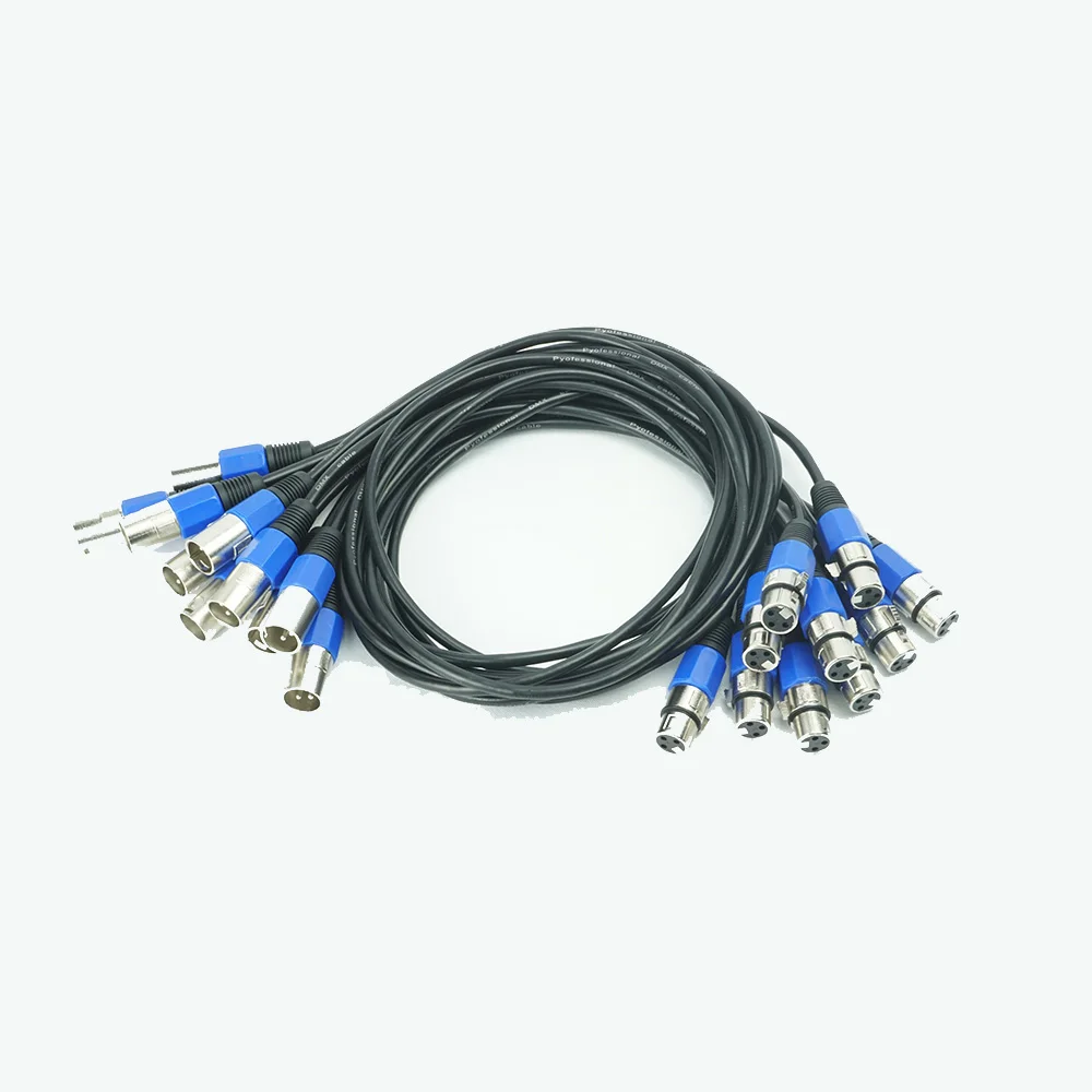 30 шт. 1 м DMX сигнальная линия 3 Pin XLR сигнальный кабель синий цвет сценическое