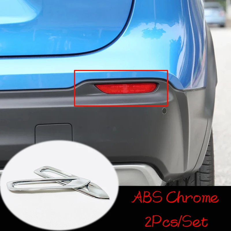 

For Nissan Qashqai J11 2017 2018 ABS Chrome Car rear fog lampshade frame Cover Trim car Accessories styling 2Pcs