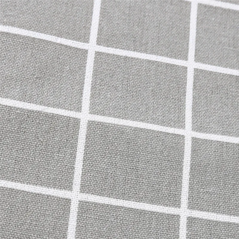 

Women Cotton Linen Fashion Plaid Shoulder Tote Handbag Eco-friendly Large Capacity Shopping Bag Outdoor Sundries Storage Bag