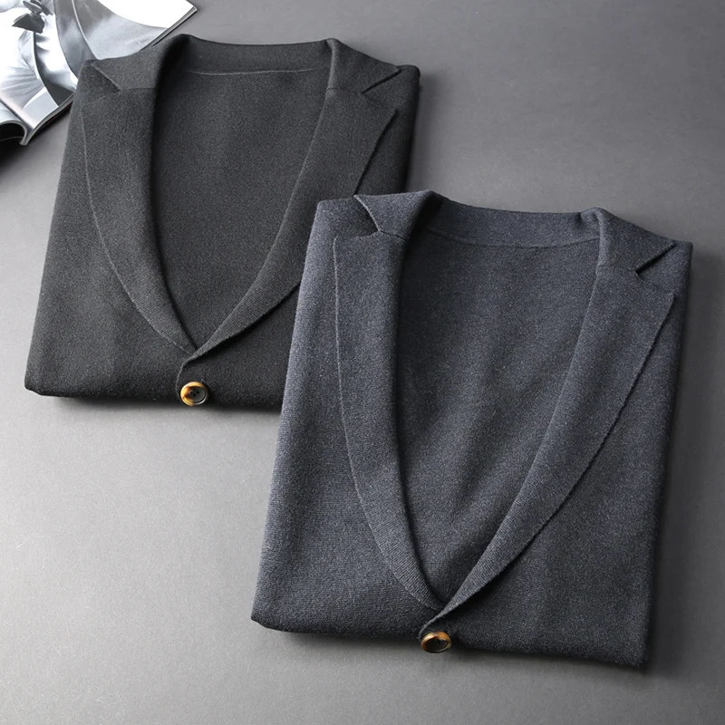 JSBD yuppie джентльмен удобный эластичный вязаный свитер осень зима мужской тонкий