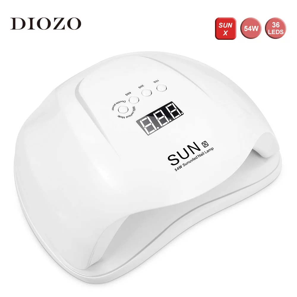 DIOZO SUN X9plus 48 Вт/54 Вт Светодиодная УФ лампа маникюрный набор для ногтей подарок