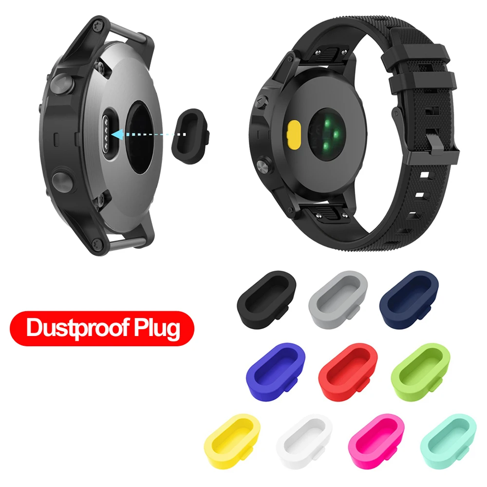 Цветной мягкий силиконовый пылезащитный чехол для Garmin Vivoactive 3 4 4S Fenix 6 6S 6X 5 5X 5S