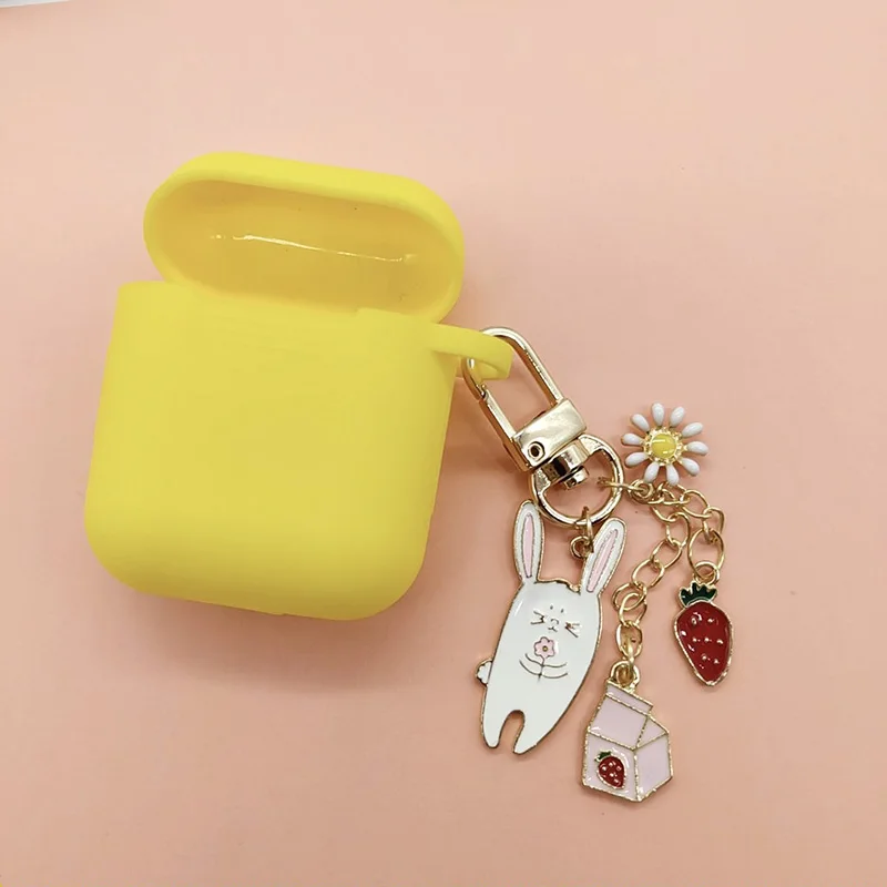 Милый мультяшный силиконовый чехол с изображением животного для Apple Airpods
