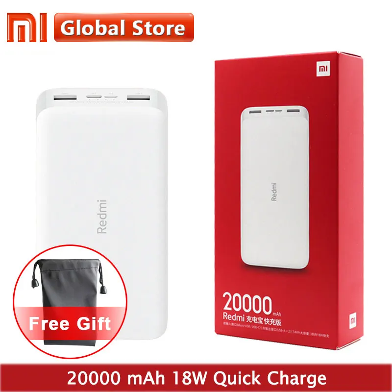 Новейший оригинальный внешний аккумулятор Xiaomi Redmi 20000 мАч/10000 мАч 18 Вт Быстрая