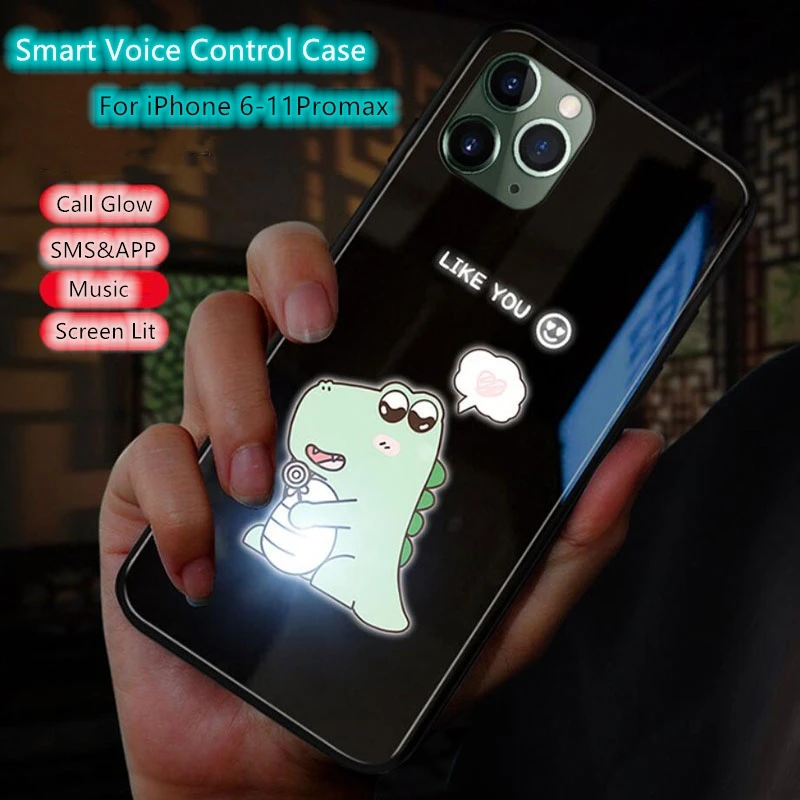 Чехол-накладка для iPhone 11 Pro 8 7 6 6S X XR Xs Max с изображением светлого цвета меняющего