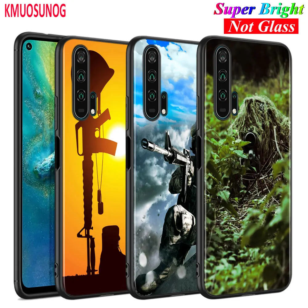 

Black Silicone Cover Army Soldier camouflage for Huawei Honor 10i 9X 8X 20 10 9 Lite 8 8A 7A 7C Pro Lite Phone Case