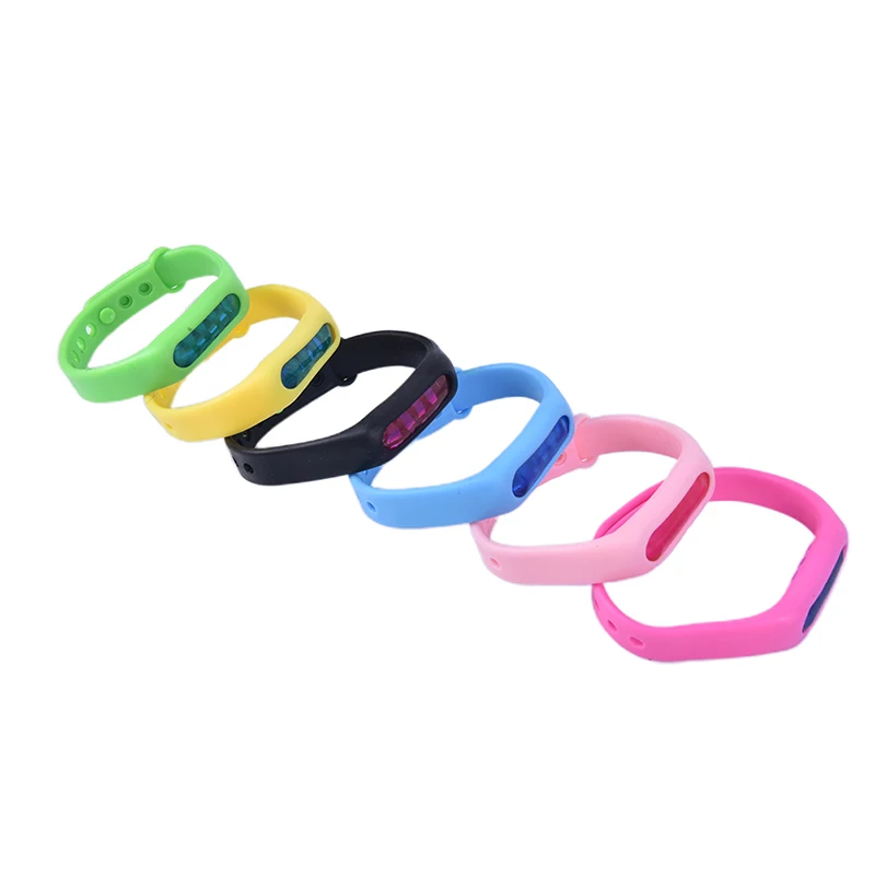 

6PCS Mix Color Mosquito Repellent Wristband Anti Mosquito Bracelet Wristband Adjustable kids