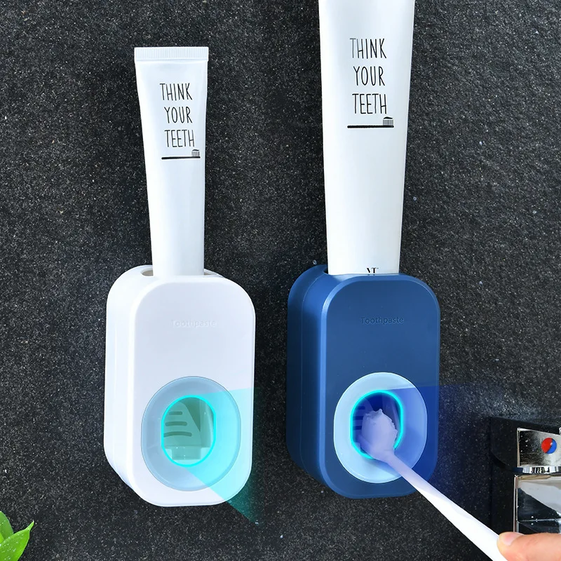 

Automatic toothpaste squeezing device, wall-mounted non-perforating toothpaste rack, lazy toothpaste squeezing artifact