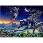 Набор для вышивки крестиком с изображением черной Пантеры, 11 карат