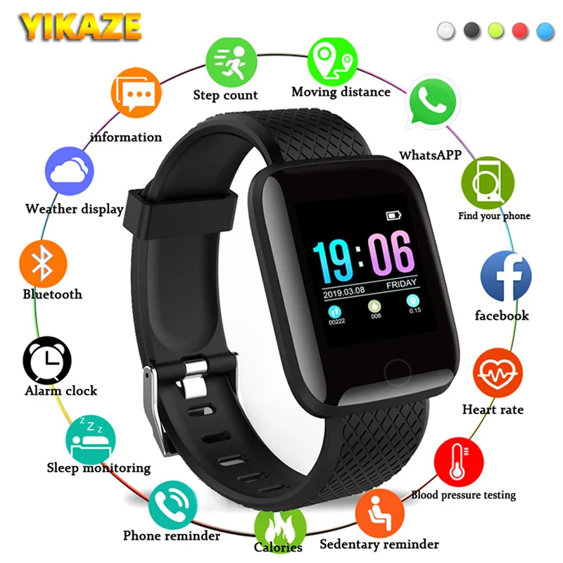 

D13 Smart Watch Women Men Kids Heart Rate Blood Pressure Monitor 116Plus Waterproof Sport Smartwatch Watch Clock For Android IOS