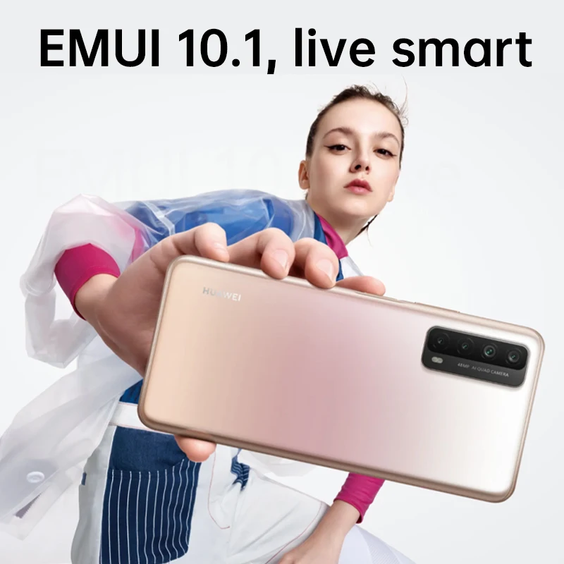 Huawei P Smart 2021 глобальная версия 4 Гб оперативной памяти 128 ГБ 5000 мАч батарея 6 67