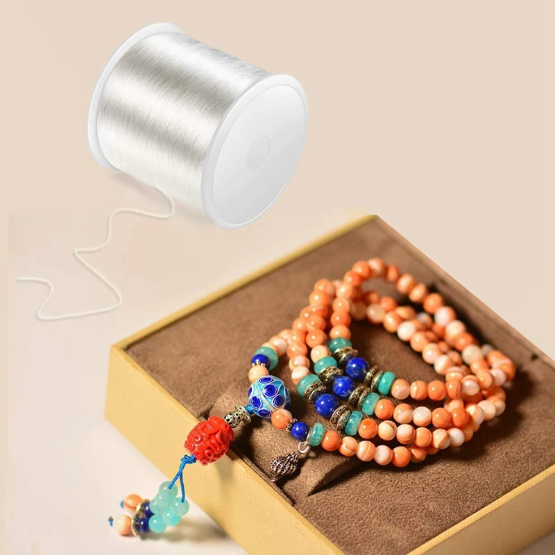 100 метров ювелирный шнур эластичный браслет Веревка Кристалл Бисероплетение