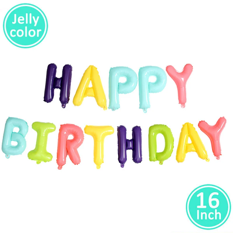 jelly 15 шт. бумажные кисточки для детей на день рождения украшения стола Единорог для маленьких мальчиков и девочек для взрослых Холодное сердце принцесса украшения для вечеринок - Цвет: jelly