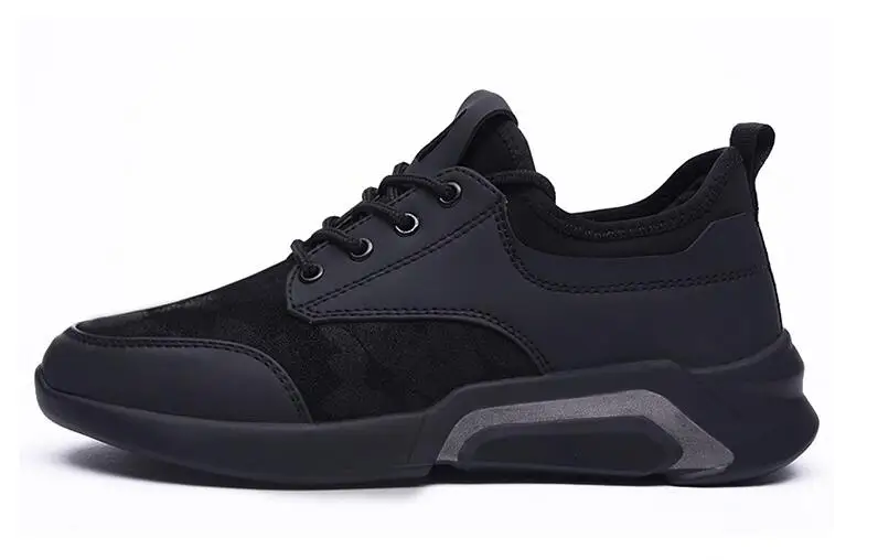 Мужские Нескользящие кроссовки Вулканизированная подошва сетчатые на шнуровке