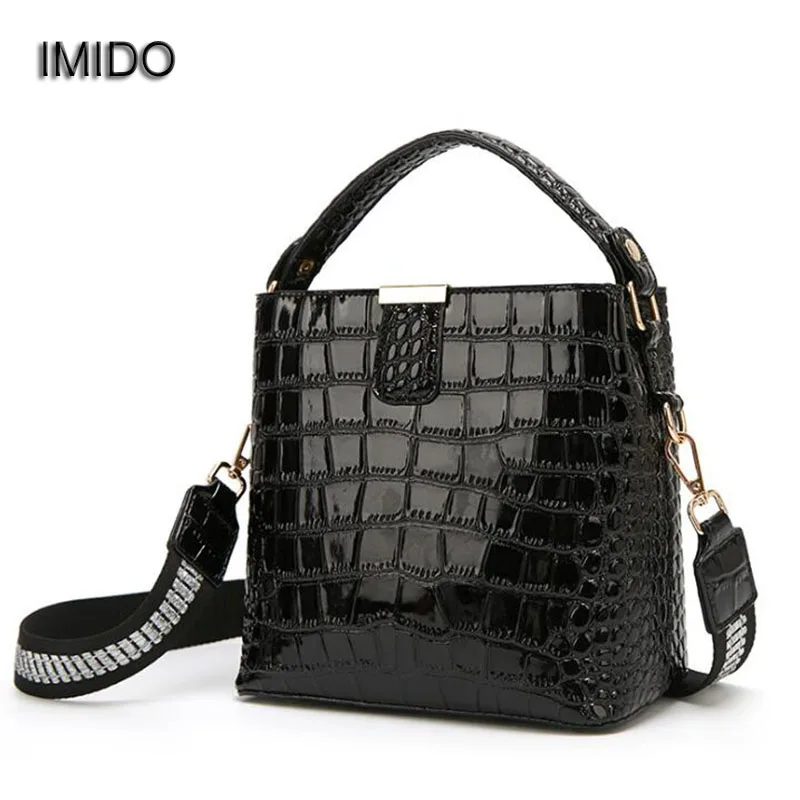 IMIDO брендовые роскошные сумки женские дизайнерские черные из искусственной кожи