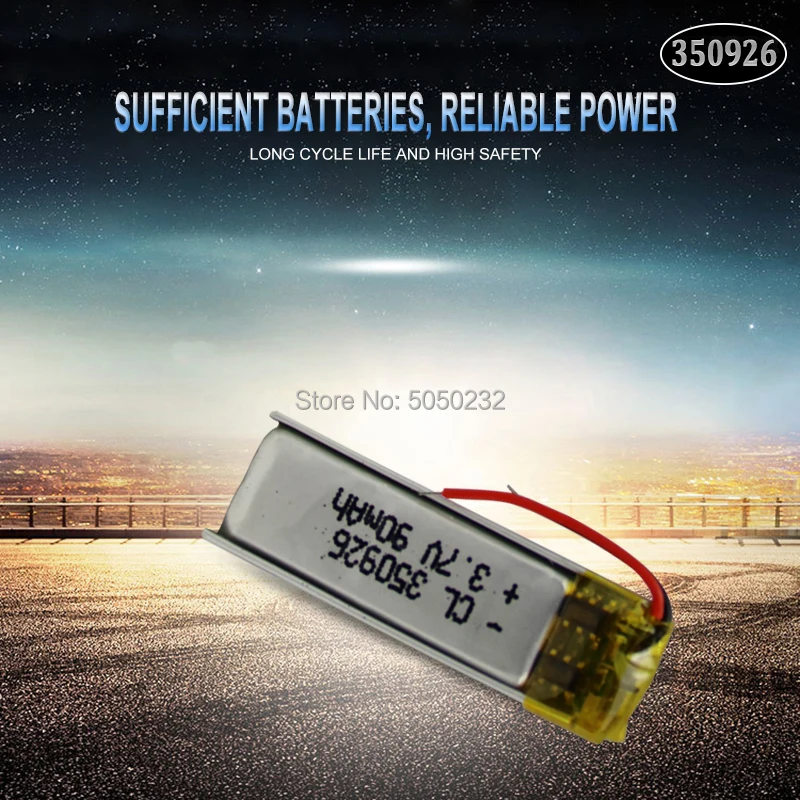 Литиевая полимерная аккумуляторная батарея 90 мАч 3 7 В 350926 для MP3 MP4 MP5 GPS DVD планшет