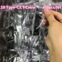 10pcslot 1 2m flat usb 3 1 type c cable fast charging for samsung galaxy s8 sm g9508 g950t g950uvfs s9 plus s10 note 8 9 10