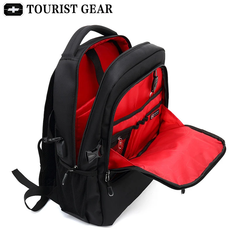 Swiss 15.6 Inch Laptop Backpack Men mochila USB Charging Waterproof Travel Women Rucksack Male Vintage School Bag | Багаж и сумки