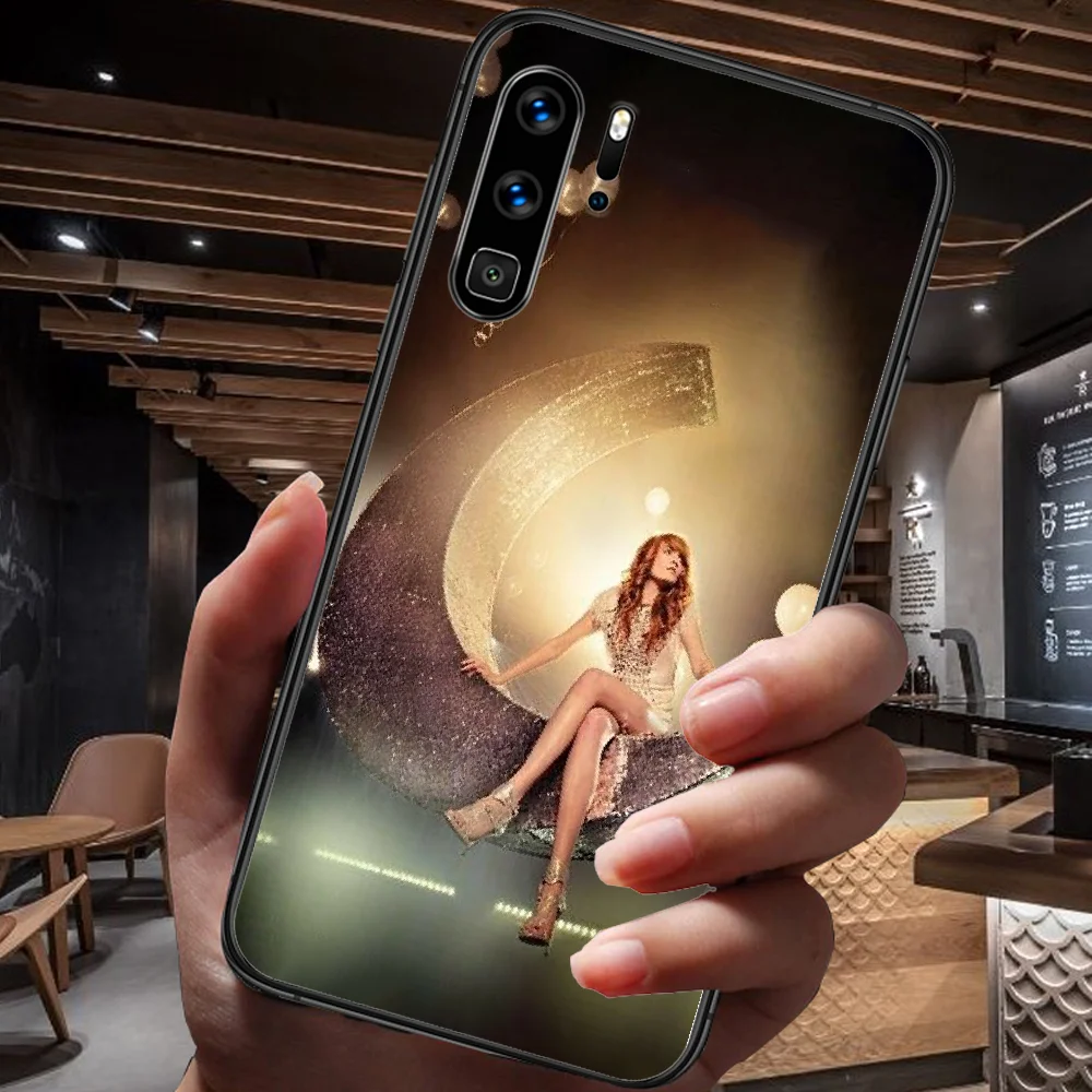 

Florence And The Machine Band Phone Case For Huawei P Mate Smart 10 20 30 40 Lite Z 2019 Pro black Bumper Soft Cover 3D Shell
