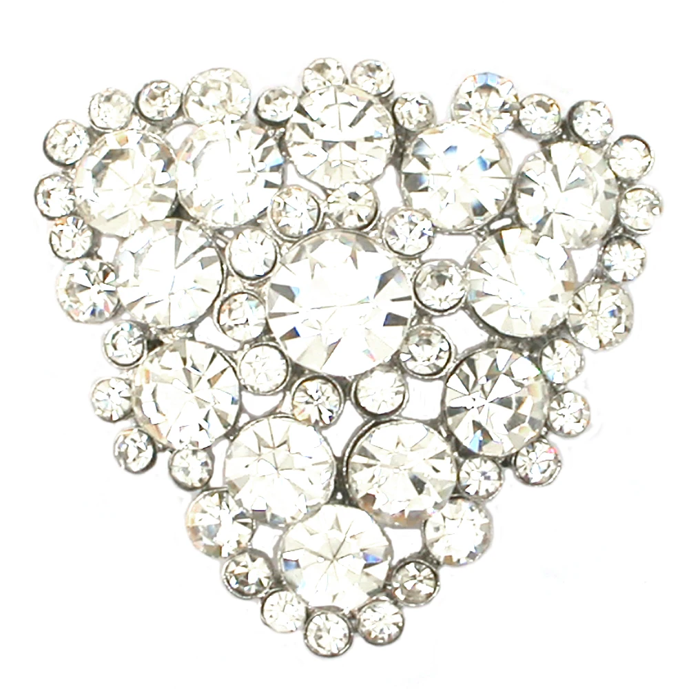 

Rhinestone carystal Flower Brooches For Wedding party prom pin Women Concert Jewelry Brooch Pins Gifts