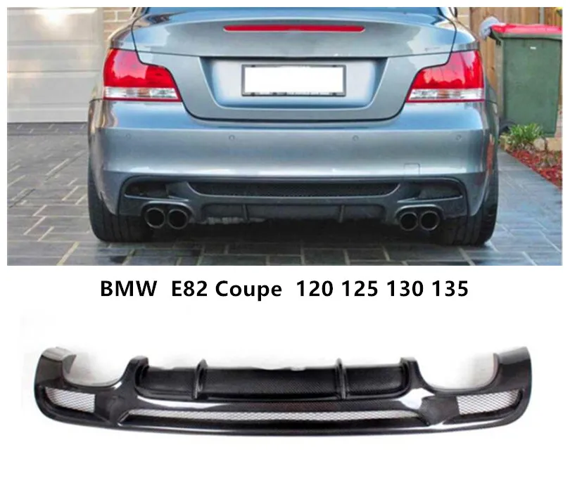 Для BMW E82 Coupe 120 125 130 135 2007 2017 углеродное волокно задний спойлер бампер диффузор