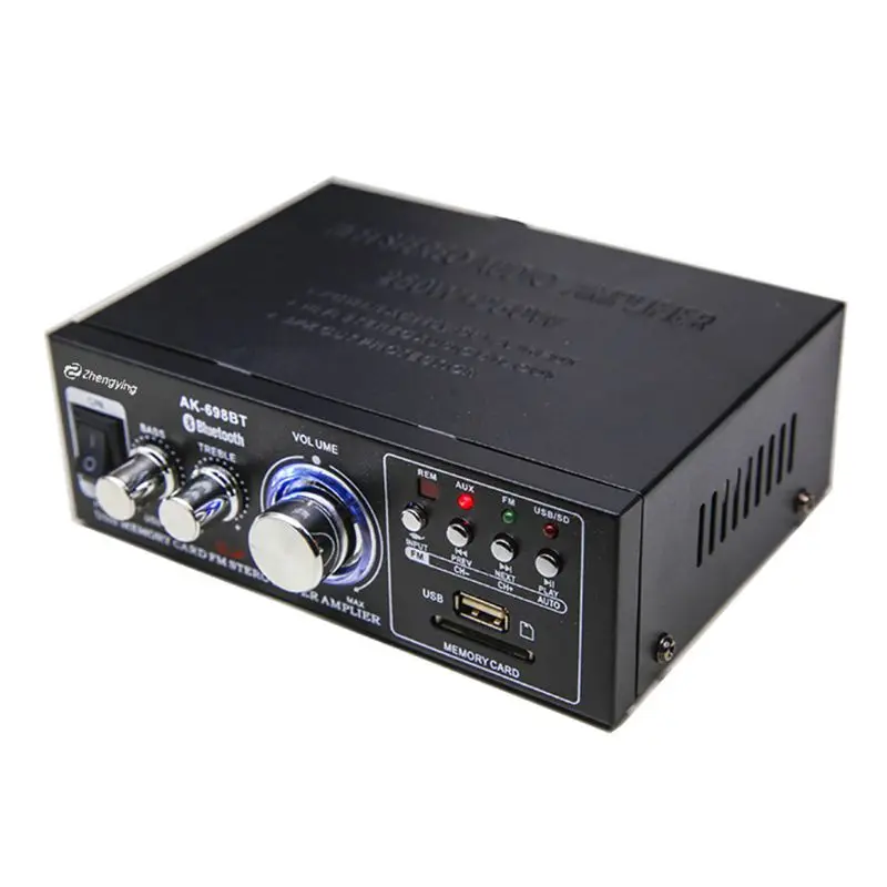 

MOLE Car Amplifier Digital HIFI Powers Amplifier Bluetooth-compatible FM Car Home Stereo Subwoofer